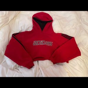 vintage cropped adidas sweatshirt